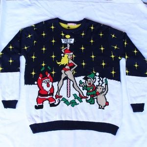 Men's XXL Ugly Christmas Sweater Adult